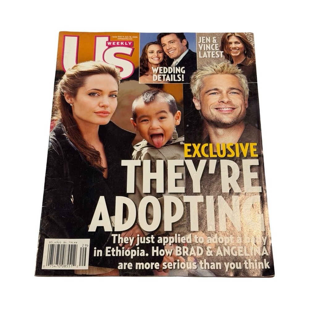 Us Weekly July 18 2005 Iss 544 Brad Pitt Angelina Jolie Jennifer Garner Wedding